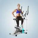 Lage instap van de AsVIVA crosstrainer C16 voor comfortabel en veilig opstappen