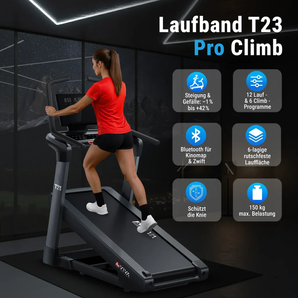 Laufband T23 Pro Climb Treadmill – Produktansicht