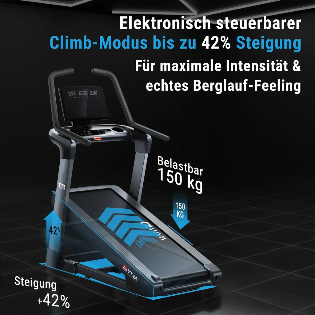 Laufband T23 Pro Climb Treadmill – Elektronische Steigung