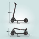Afmetingen en maten van de AsVIVA ES01 E-Scooter in één oogopslag