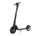 De AsVIVA ES01 E-Scooter uitgeklapt in schuinaanzicht met uitgeklapte standaard