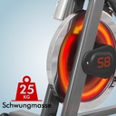 Vliegwiel van de AsVIVA Speedbike Power Trainer S8 Pro voor een soepele en stille rotatie Vliegwiel van de AsVIVA Speedbike Power Trainer S8 Pro voor een soepele en stille rotatie