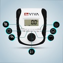 Overzichtelijk LCD-trainingsdisplay van de AsVIVA hometrainer H14 met alle waarden in één oogopslag