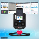 AsVIVA Ergometer Ride H24 met compatibiliteit met gangbare fitness-apps voor op Bluetooth gebaseerde trainingsprogramma's