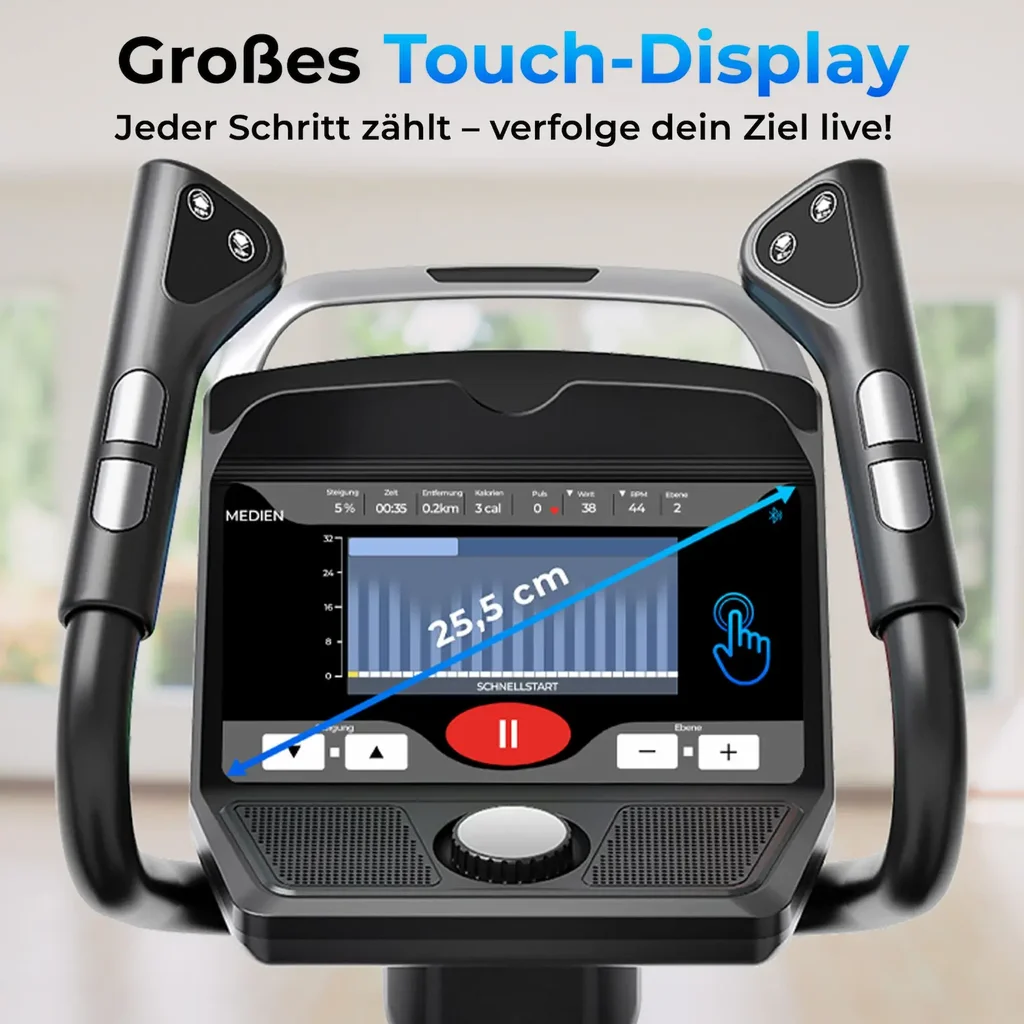 Crosstrainer Smart Stair Pro E50 – Ellipsentrainer Display