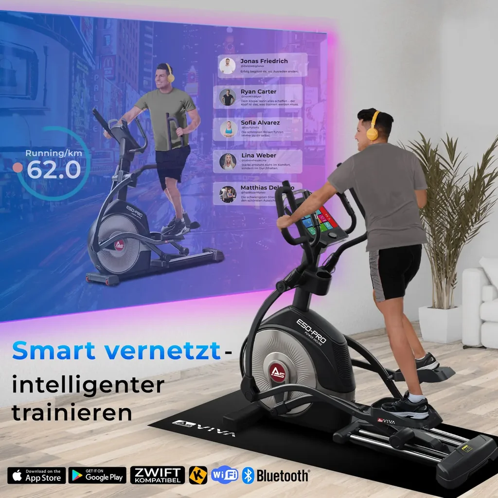 Crosstrainer Smart Stair Pro E50 – Ellipsentrainer Entertainment