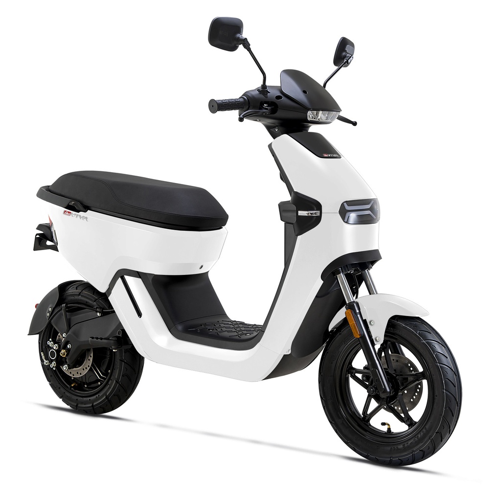 AsVIVA electric motor scooter EM1 white - Drive and battery