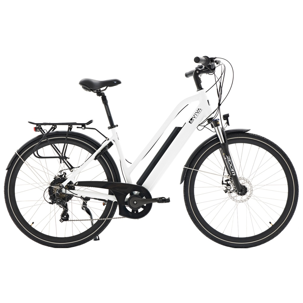 AsVIVA City E-Bike B15 – 28 inches – White - Product view