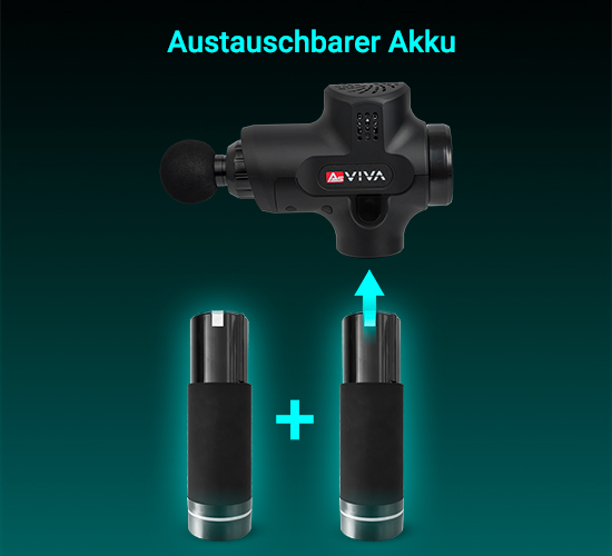 AsVIVA Massage-Set MGN1 + Ersatzakku – Ersatzakku Power MGN1